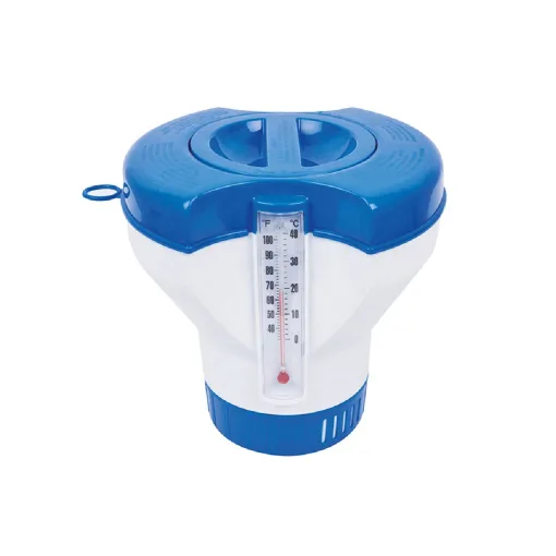 Dispensador de Cloro Flotante para Piscina con termometro