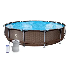 Piscina Estructural Redonda en T resistente de 4.27m x 0.84m Round Steel Frame Pool, CAP. 10.825 Litros; Marca Avenli