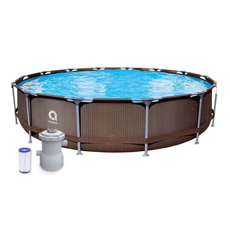Piscina Estructural Redonda en T resistente de 4.27m x 0.84m Round Steel Frame Pool, CAP. 10.825 Litros; Marca Avenli - Imagen 2