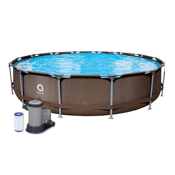 Piscina Estructural Redonda en T resistente de 4.27m x 0.84m Round Steel Frame Pool, CAP. 10.825 Litros;  Marca Avenli - Imagen 2