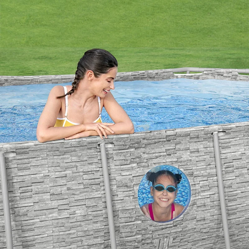 Piscina Estructural Armable Oval Power Steel Swim Vista, 4.27m x 2.50m x 1.00m, CAP. 7.250 Litros; Marca Bestway - Imagen 3