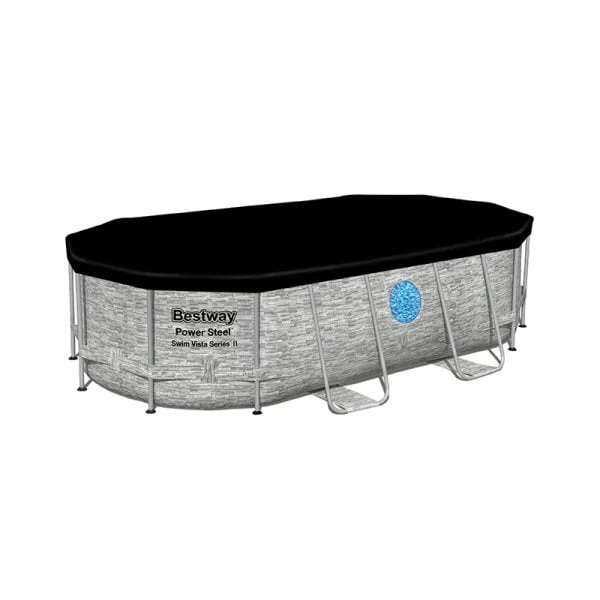 Piscina Estructural Armable Oval Power Steel Swim Vista, 4.27m x 2.50m x 1.00m, CAP. 7.250 Litros; Marca Bestway - Imagen 5