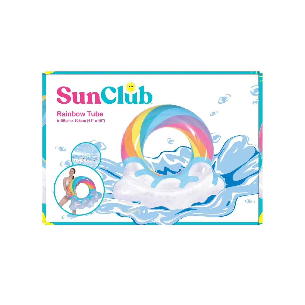 Flotador Inflable para Piscinas Arcoiris - Imagen 3