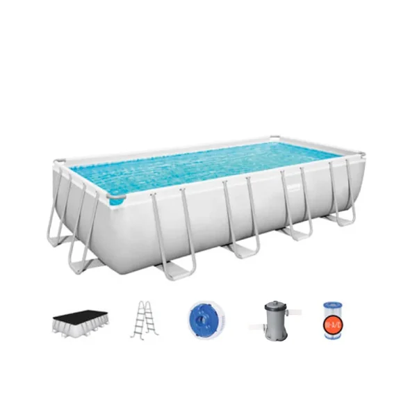 Piscina Estructural Armable Rectangular Power Steel 5.49m x 2.74m x 1.22m, CAP. 14.812 Litros; Marca Bestway - Imagen 8