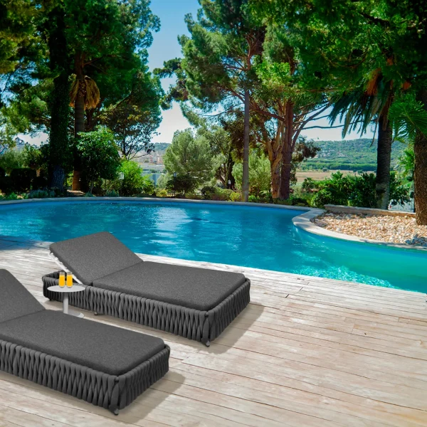 Reposera para Terraza Italiana Sienna Gris Oscuro - Imagen 8