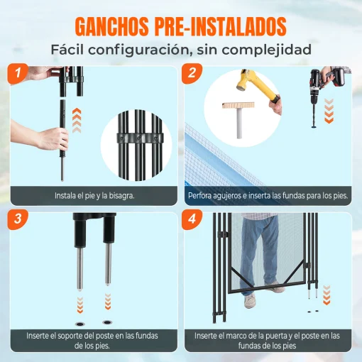 Puerta para Reja Modular de Piscina 1.2 x 0.76 metros con Cerradura Magnética - Imagen 5