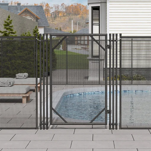 Puerta para Reja Modular de Piscina 1.2 x 0.76 metros con Cerradura Magnética - Imagen 9