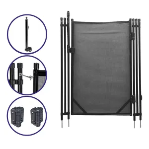 Puerta para Reja Modular de Piscina 1.2 x 0.76 metros con Cerradura Magnética