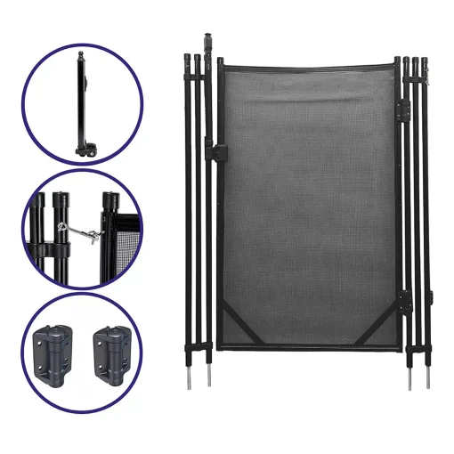 Puerta para Reja Modular de Piscina 1.2 x 0.76 metros con Cerradura Magnética - Imagen 2