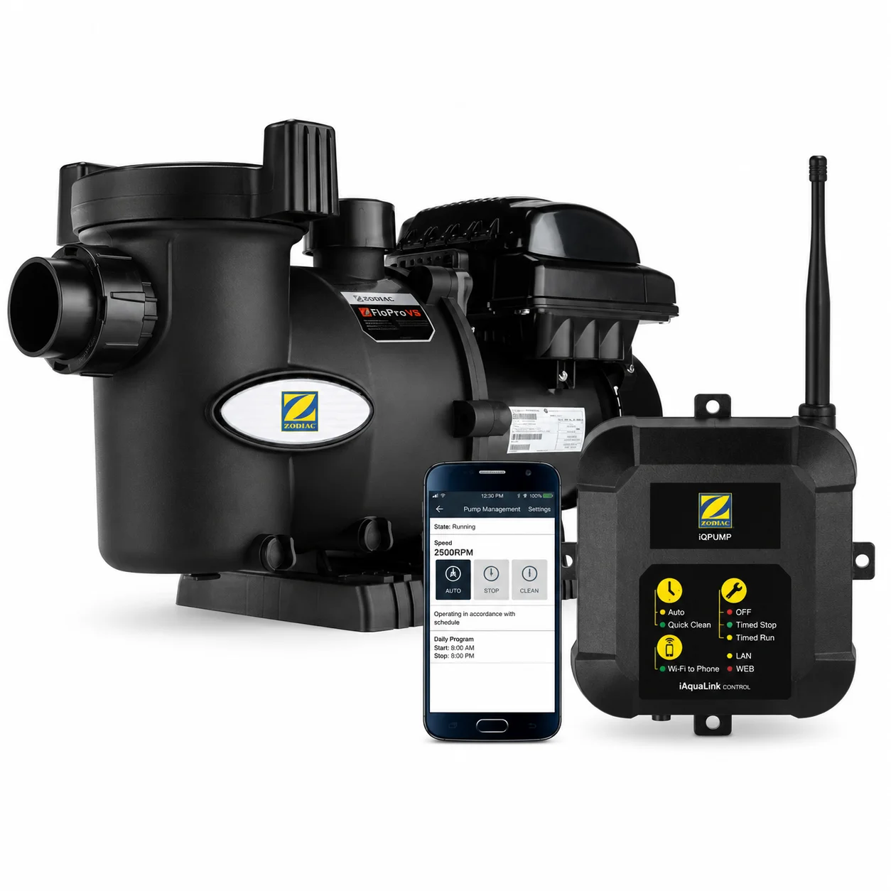 Bomba para Piscina de Velocidad Variable Zodiac FloPro VS con Controlador IQPUMP - Imagen 2