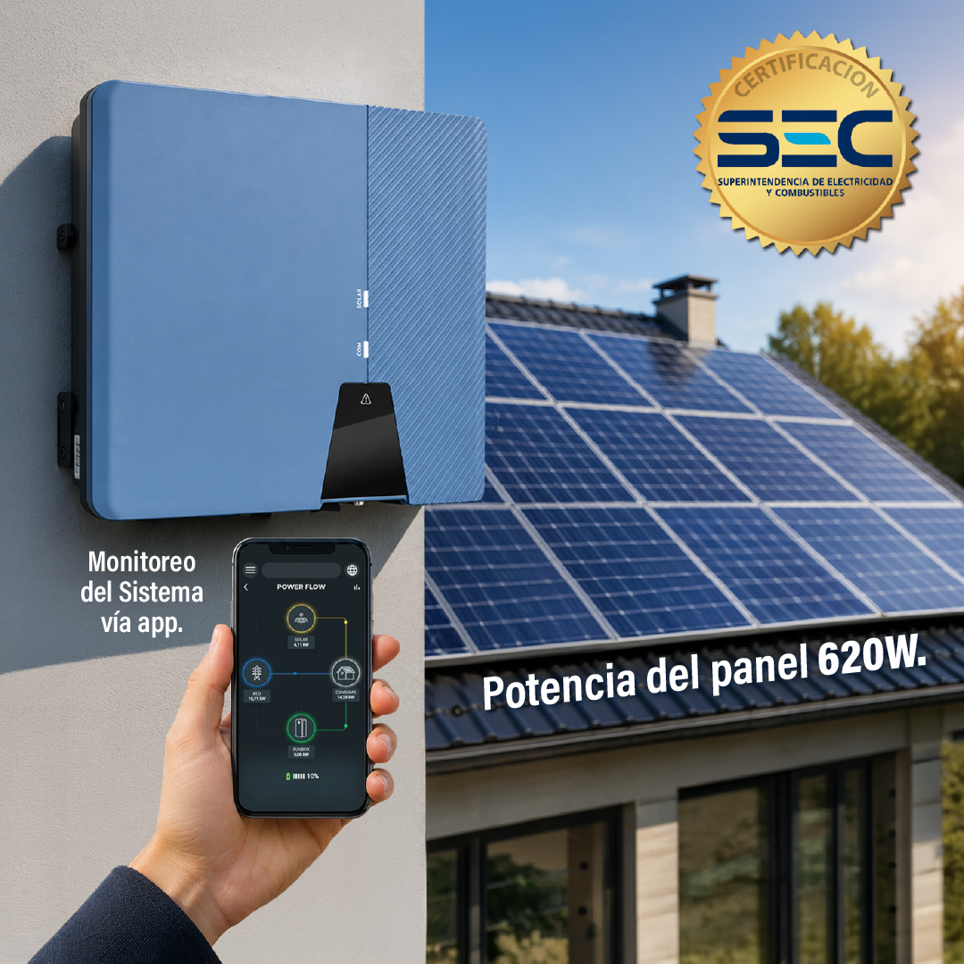 Sistema Fotovoltaico Hibrido Dunner P06 Con Bateria de Litio <b>Instalación Incluida</b> - Imagen 3