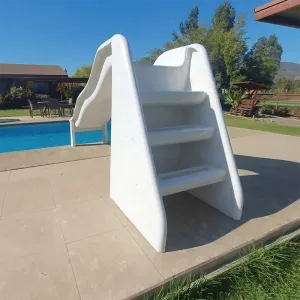 Resbalín Tobogán Ondulado Blanco para Piscinas