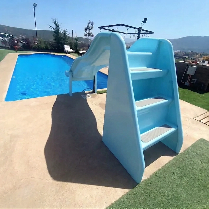 Resbalín Tobogán Ondulado Celeste para Piscinas - Imagen 4