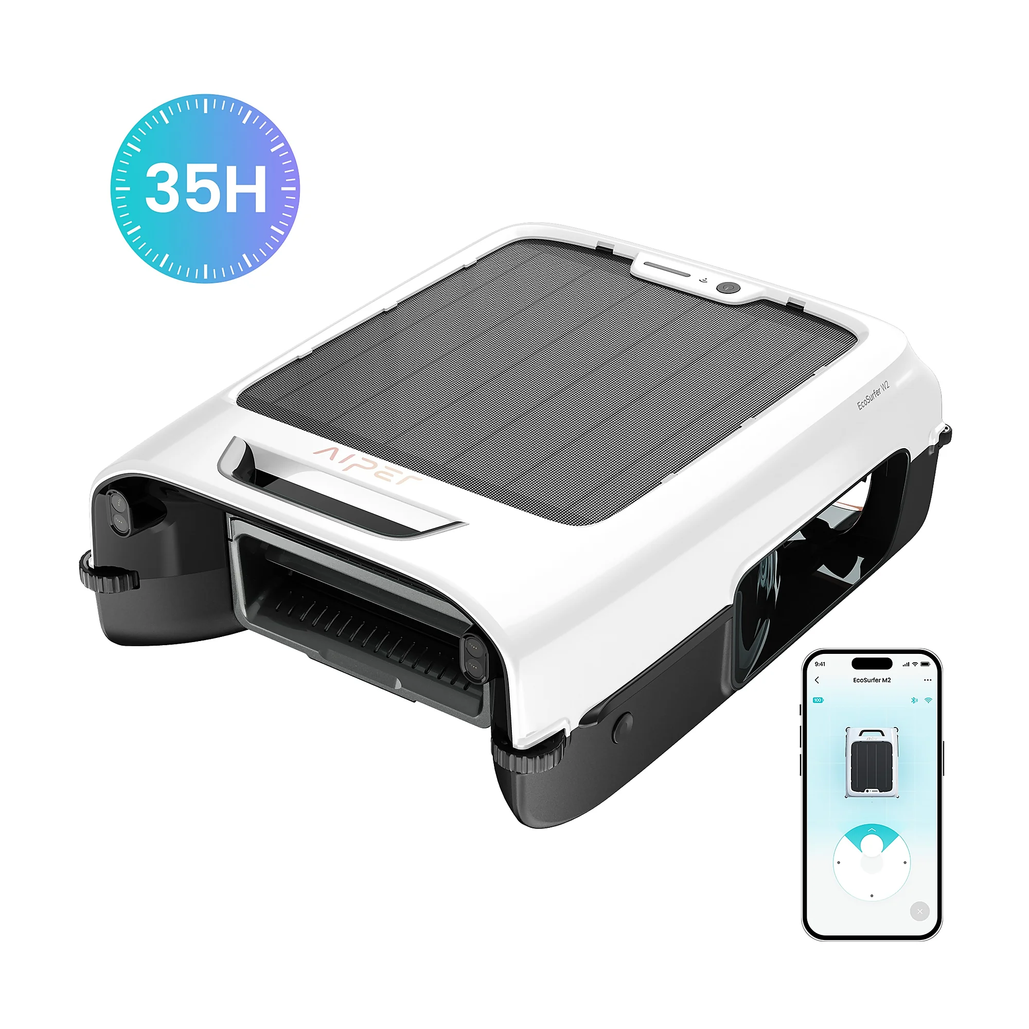 Robot de Superfice Inalámbrico Solar Aiper EcoSurfer M2 – <b>Versión 2026</b>