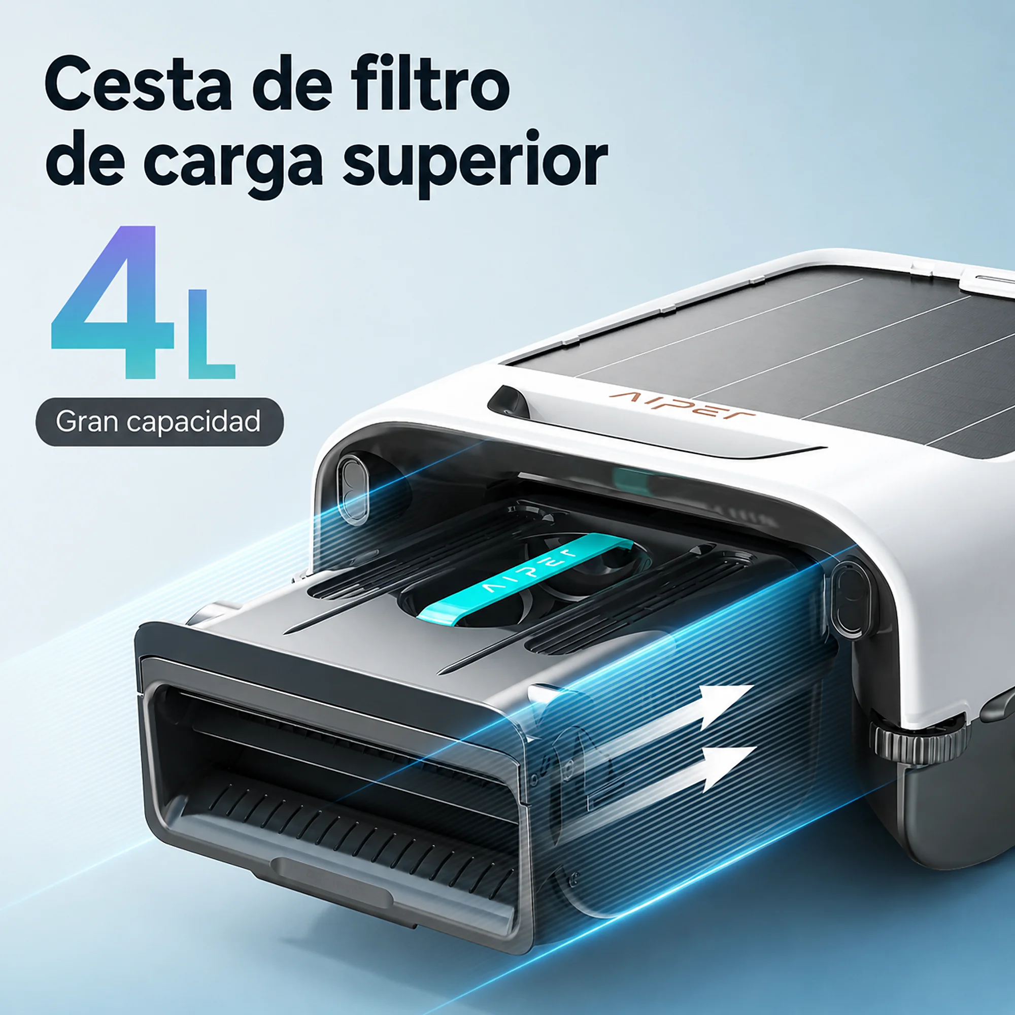 Robot de Superfice Inalámbrico Solar Aiper EcoSurfer M2 – <b>Versión 2026</b> - Imagen 10
