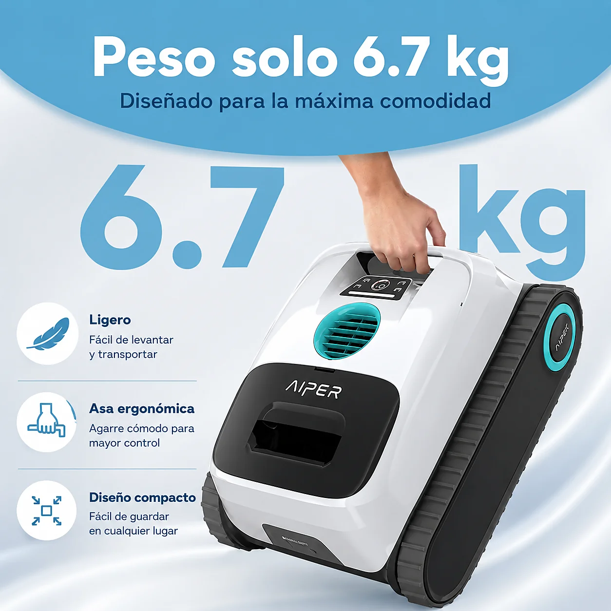 Robot Limpiafondo Inalámbrico Aiper Scuba N1600 – <b>Versión 2026</b> - Imagen 12
