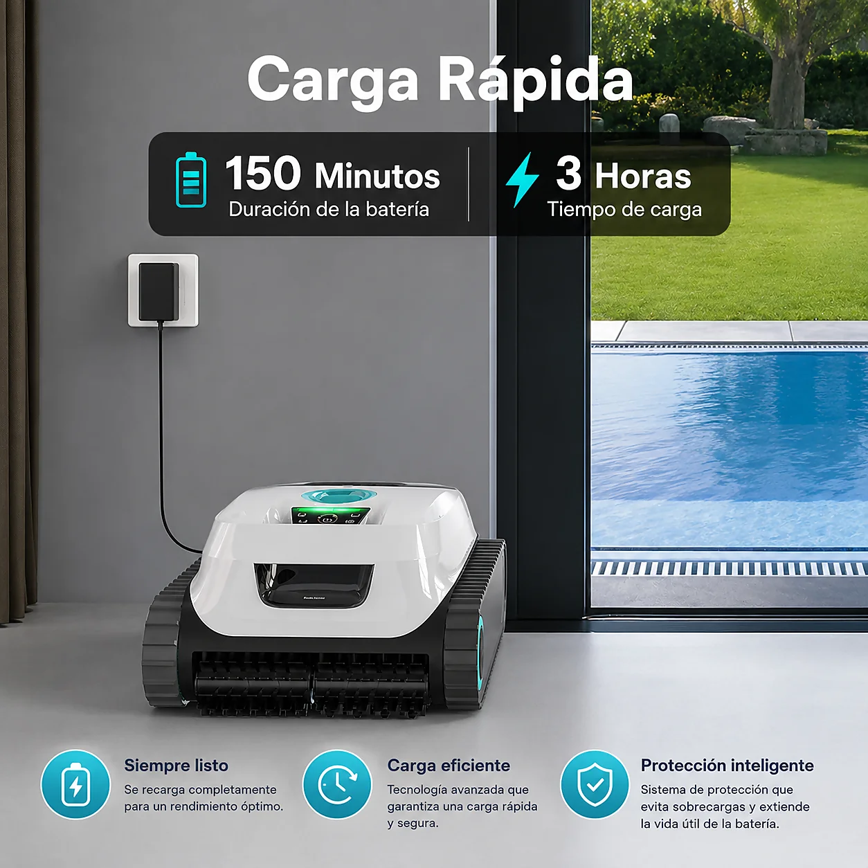 Robot Limpiafondo Inalámbrico Aiper Scuba N1600 – <b>Versión 2026</b> - Imagen 13