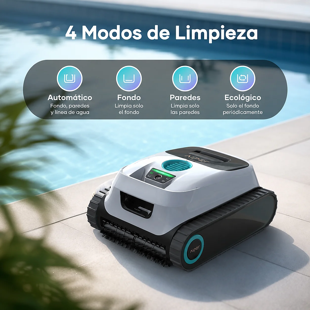 Robot Limpiafondo Inalámbrico Aiper Scuba N1600 – <b>Versión 2026</b> - Imagen 8